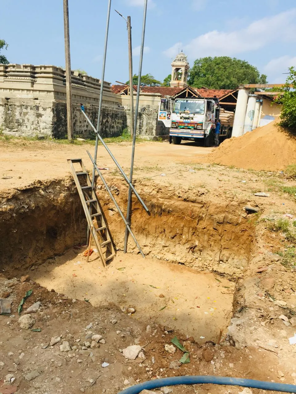Construction of Ganapathi Sannithanam