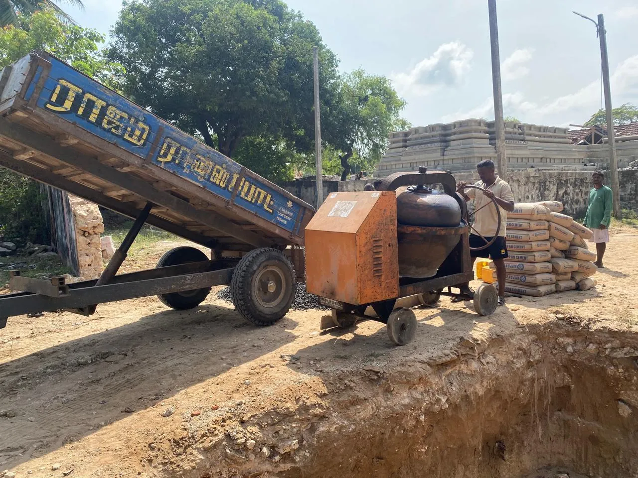 Construction of Ganapathi Sannithanam