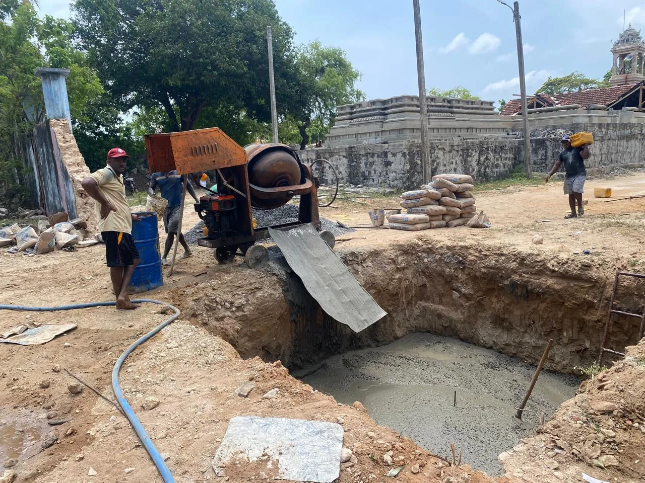Construction of Ganapathi Sannithanam