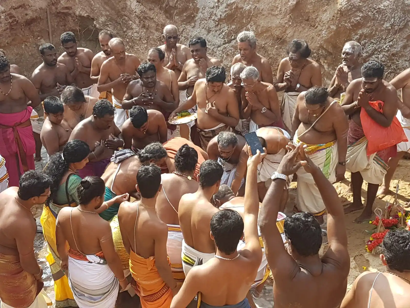 Construction of Sanctum Sanctorum (மூலஸ்தானம்)
