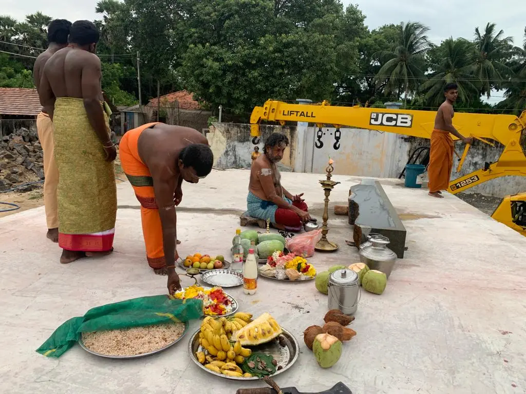 West Side of Temple