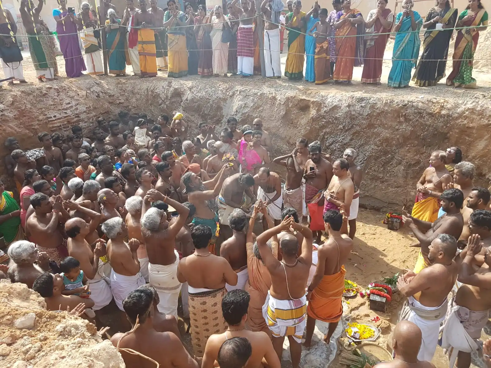 Construction of Sanctum Sanctorum (மூலஸ்தானம்)